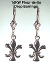 Fleur de Lise Earrings 